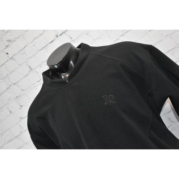 Zero Restriction Golf Pullover Mens Size Large Fleece Core Wind Stopper Black - Picture 1 of 8